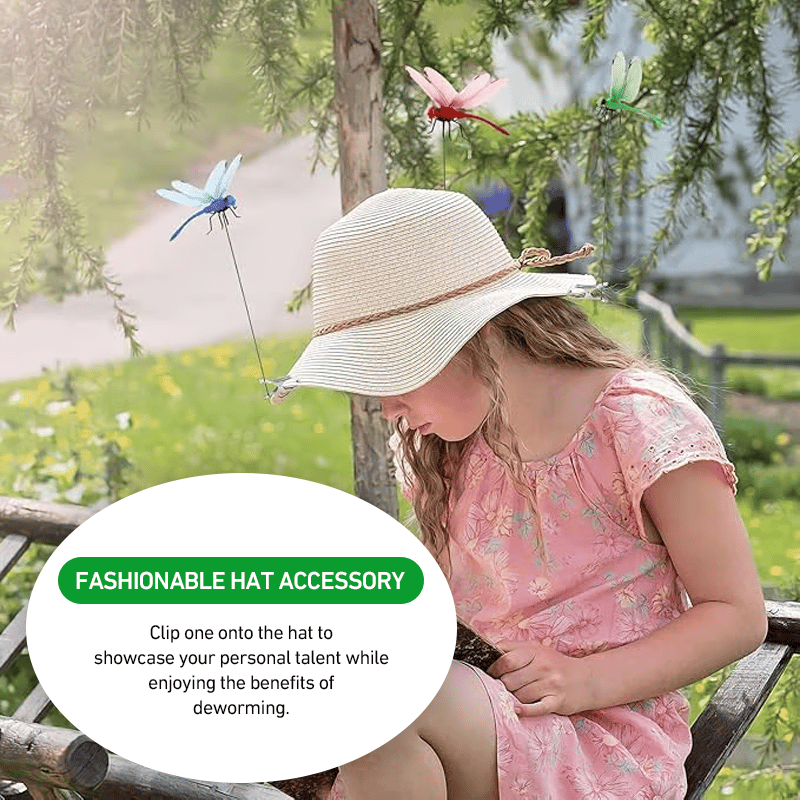 🎖️2026 Summer Hot Sale 49% OFF🔥24 Pack 3D Dragonfly Clips, Fake Dragonflies with Stakes