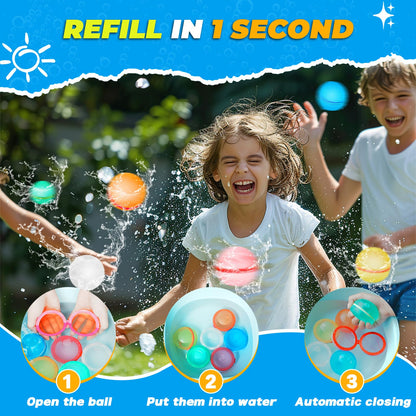 🔥Magnetic Reusable Soft Silicone Water Splash Balls