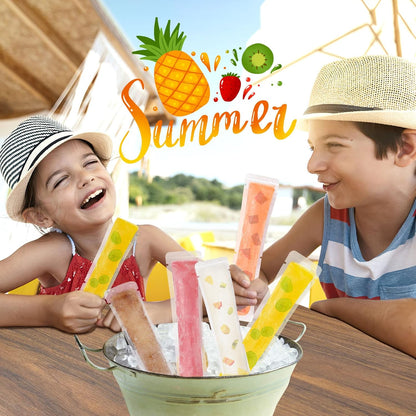 🔥Make Your Own Ice Pops Kit – Easy DIY Freeze Pop Bags for Summer Fun