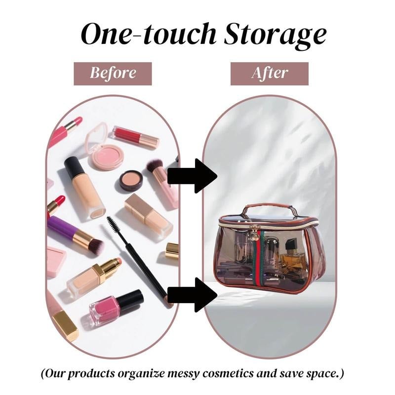 ✨💕Hot sale 49% OFF💖 3PCS New Retro Vintage Vanity Bag, Large Capacity Makeup Organizer for Women