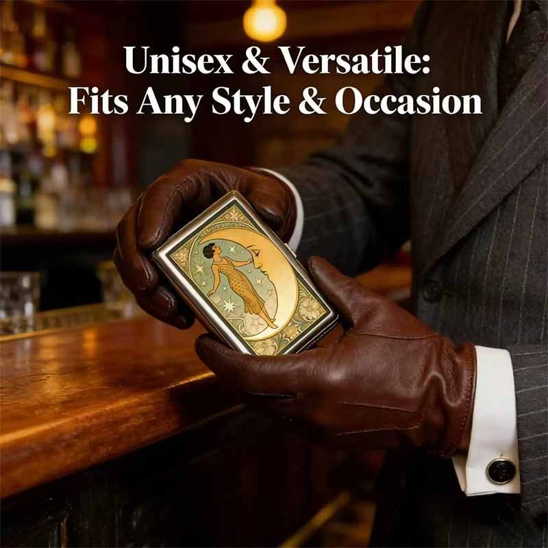 ✨🖤 Vintage Metal RFID Wallet Card Holder – Slim Credit Card Case for Women & Men 💳🔒