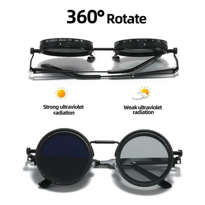 🔥 Adjustable 9-Level Tint Polarized Sunglasses – One Pair for Any Light