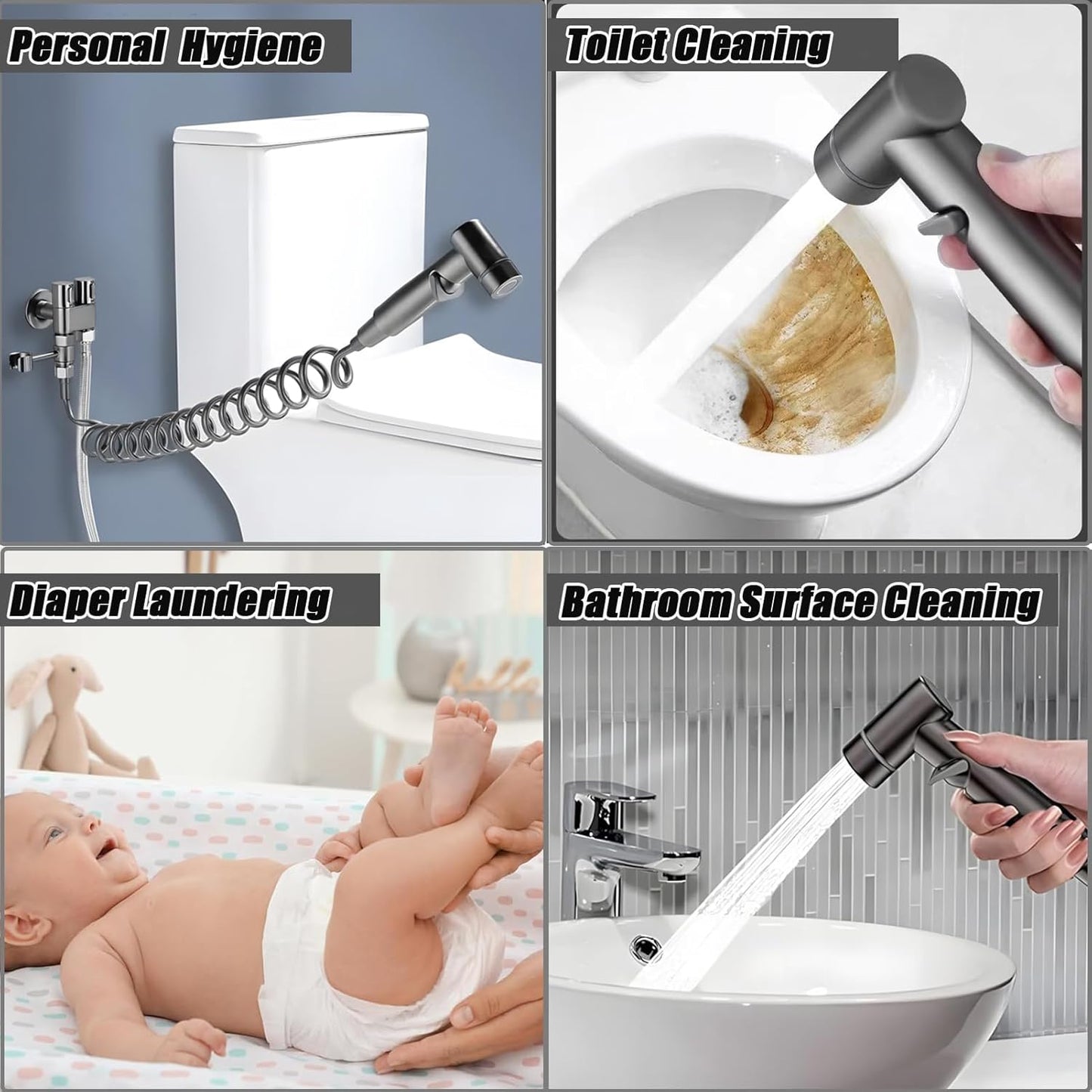 🔥 Last Day 49% OFF💥 1-In-2-Handheld Out Dual Control Valve Bidet Sprayer for Toilet