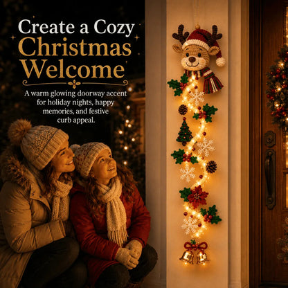 🔥🎄Glowing Christmas Door Hanger | 6 Festive Lighted Designs with Warm Glow
