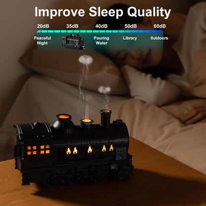 🔥🚂 Vintage Train Dual Mist Aroma Diffuser