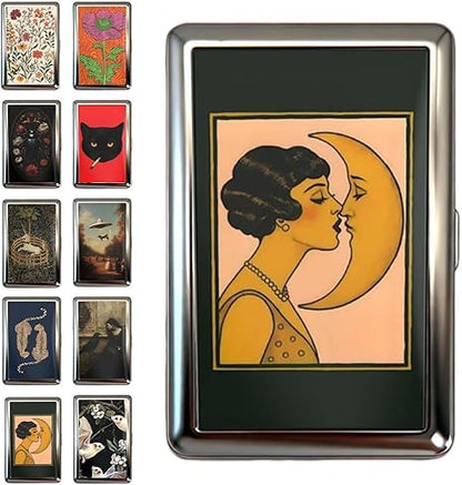 ✨🖤 Vintage Metal RFID Wallet Card Holder – Slim Credit Card Case for Women & Men 💳🔒