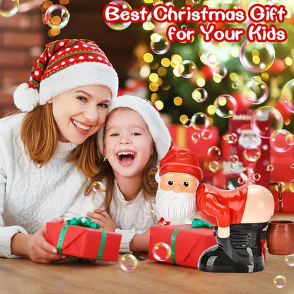 🔥🎅 Funny Santa Bubble Machine | Bubbles, Music & Flashing Lights for Holiday Fun 🫧