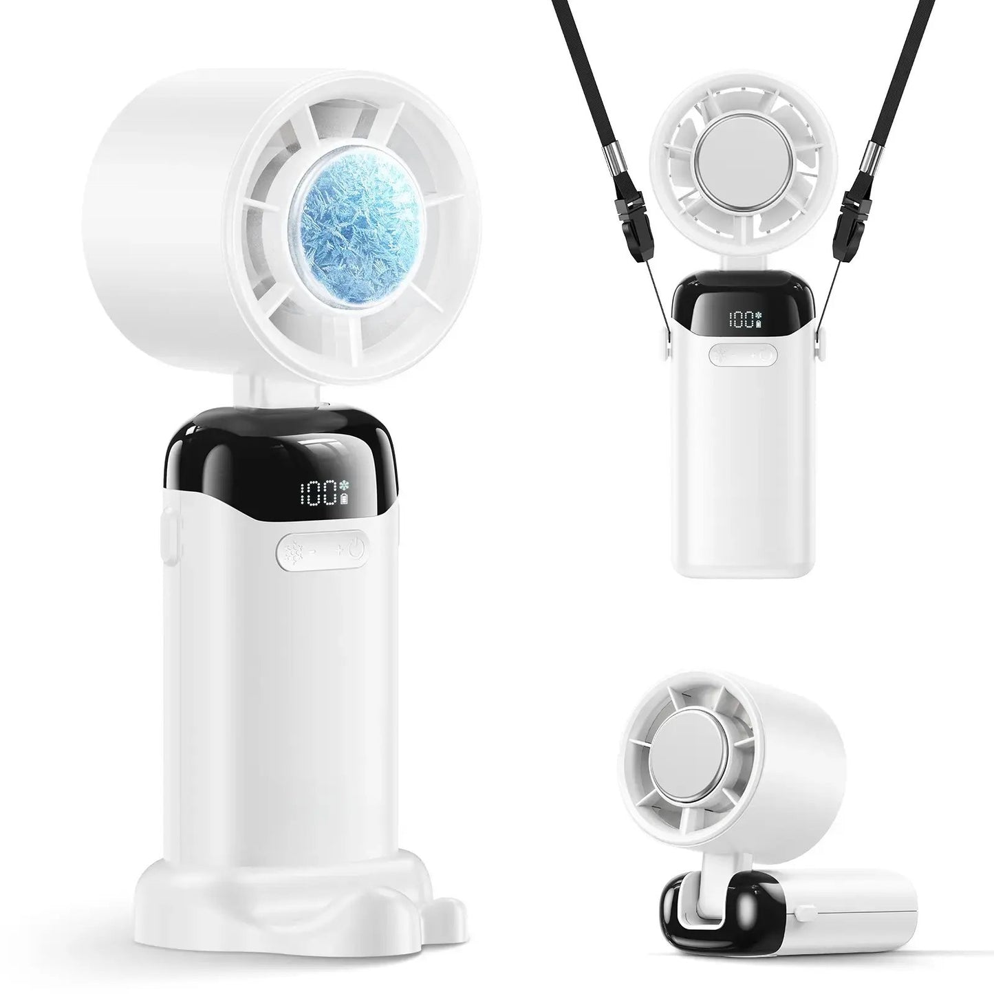 🔥2026 Upgraded Multifunction Portable Fan – 4-in-1 Handheld, Desk & Neck Fan with 200 Adjustable Speeds, 21,000 RPM Turbo, 3600mAh USB Rechargeable, Foldable & Adjustable for Travel & Home ❄️💨