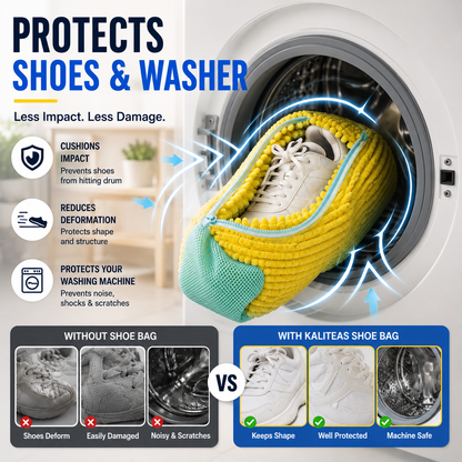 🔥👟 No-Scrub Shoe Washing Bag – Clean & Protect Your Sneakers In The Washing Machine