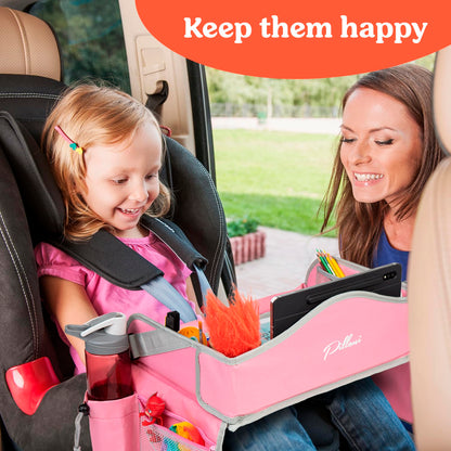 ✨Last Day 50% OFF - 🚗✨ Kids Travel Tray for Car – Mess-Free Activity & Snack Table for Toddlers