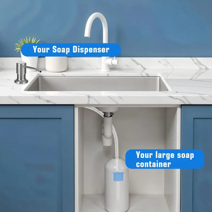 ✨Dish Soap Dispenser for Kitchen Sink (Brushed Nickel)