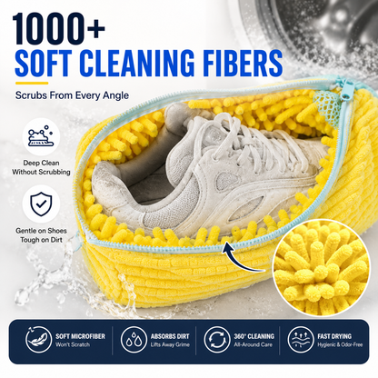 🔥👟 No-Scrub Shoe Washing Bag – Clean & Protect Your Sneakers In The Washing Machine
