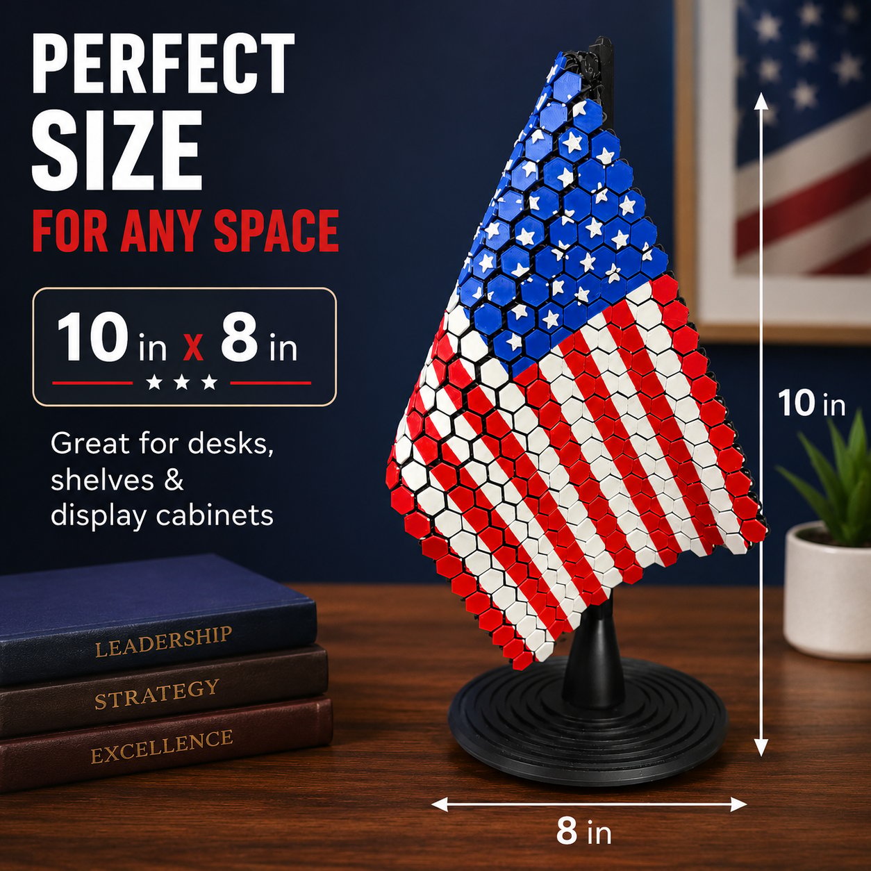 ✨🇺🇸 Flag Chain Mail Patriotic Desk Decor