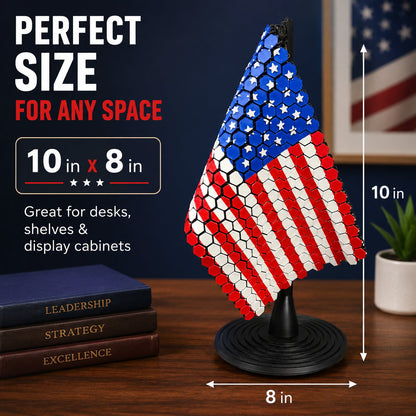 ✨🇺🇸 Flag Chain Mail Patriotic Desk Decor
