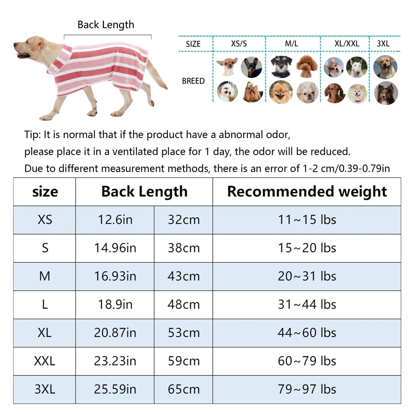 ✨75K+ SOLD!🐶Quick-Dry Dog Bathrobe, Absorbent Striped Pet Towel Coat with Adjustable Belly Band, Washable Pet Bathrobe