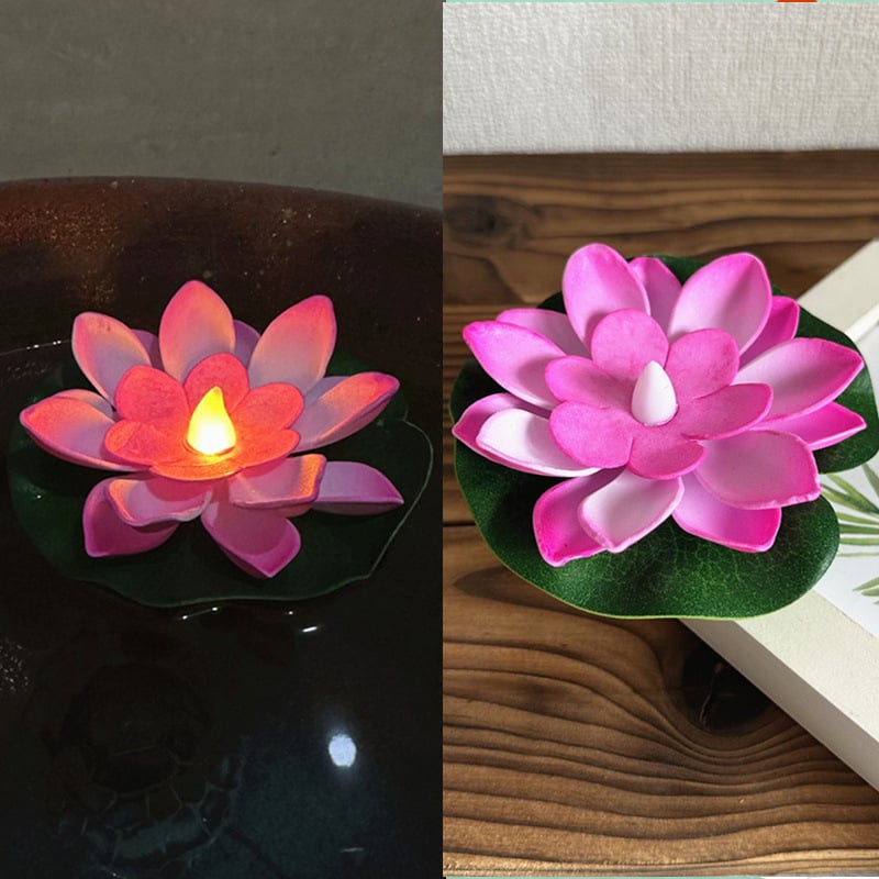 🔥Water Floating Lotus Flower Led Candle(6 of pack)