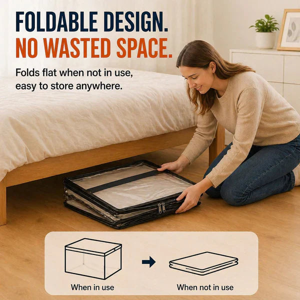 🎖️📦Large Heavy-Duty Thick Plastic Clear Storage
