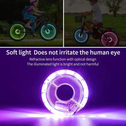 ✨LED Bike Wheel Light, USB Rechargeable Colorful Spoke Light🚴