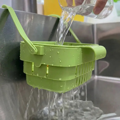 🎖️2 -PACK Foldable Hanging Kitchen Sink Drain Basket