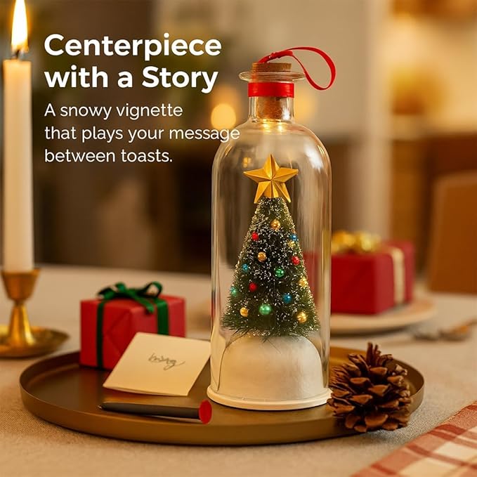 🎖️Limited Time 50% Off🎄 8" Recordable Christmas Tree Message In A Bottle