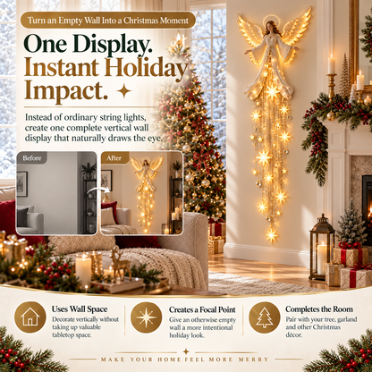 🔥Last Day 49% OFF✨ Angel Blessing Starfall Wall Light™ – Heavenly Christmas Wall Decor