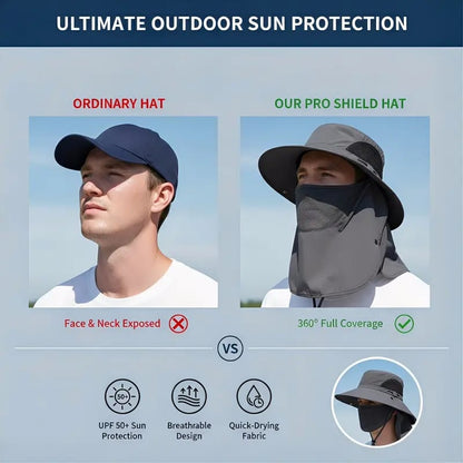 ✨ قبعة صياد للحماية من الشمس 360 درجة 🧢