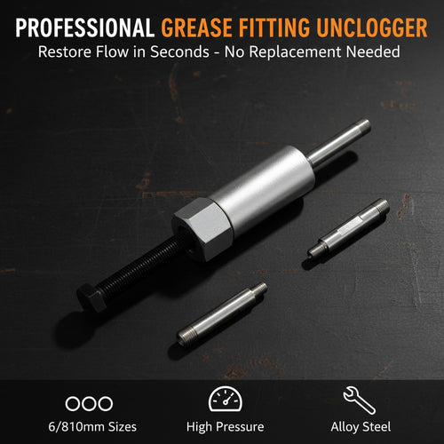 ✨Professional Grease Fitting Unclogger With Interchangeable Adapters🛠️