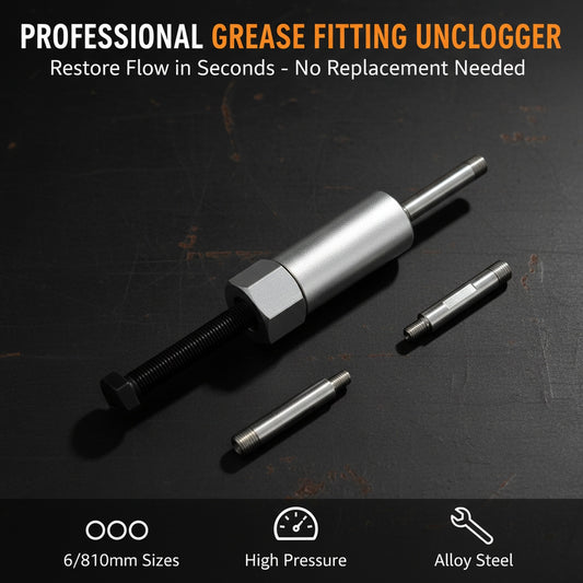 ✨Professional Grease Fitting Unclogger With Interchangeable Adapters🛠️