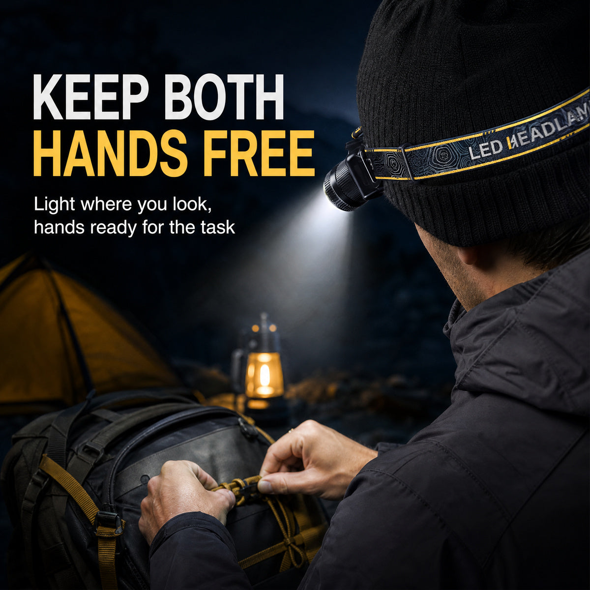✨Rechargeable, Zoomable, Waterproof Super Bright Headlamp (📦Buy 2 Free Shipping)
