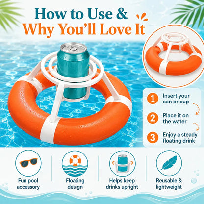 ✨ Gyro Floating Pool Cup Holder🌊