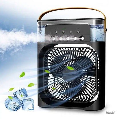 🔥Mini USB Desk Fan with Misting Spray – 3 Wind Speeds, Timer and Spray Modes