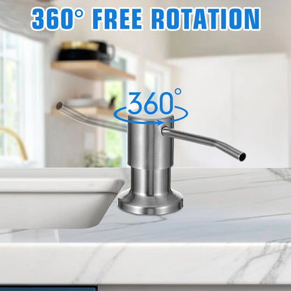 ✨Dish Soap Dispenser for Kitchen Sink (Brushed Nickel)