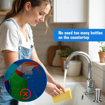 ✨Dish Soap Dispenser for Kitchen Sink (Brushed Nickel)