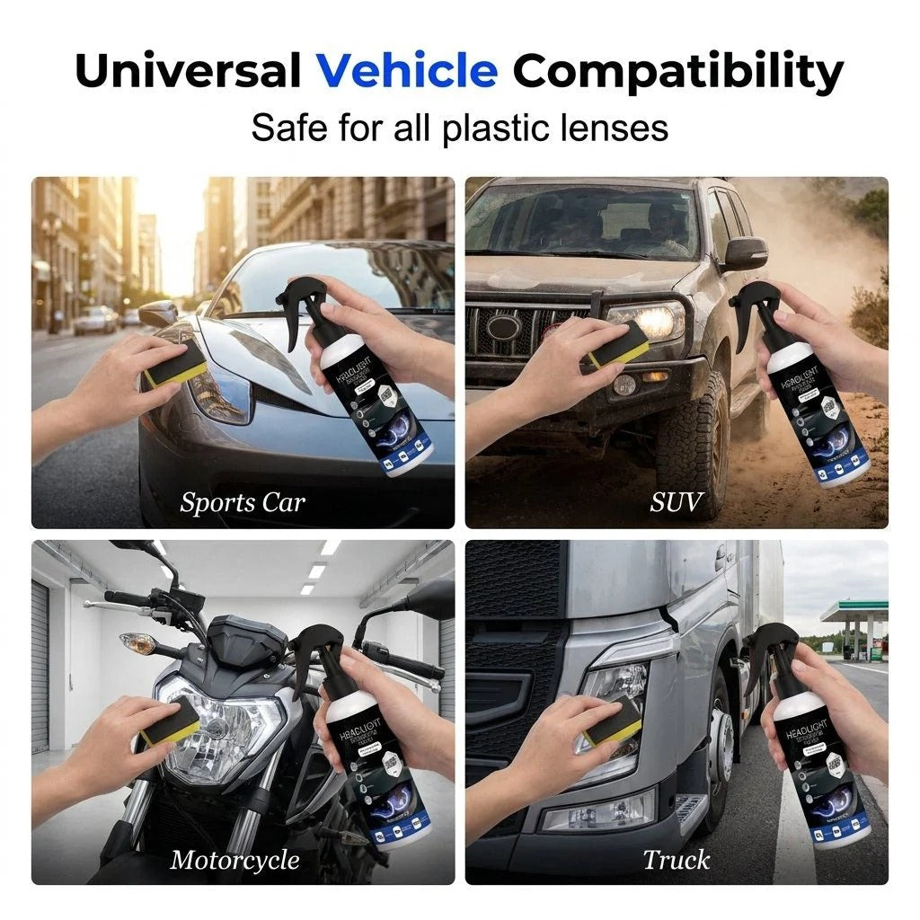 🔥Headlight Restoration Polish – Removes Oxidation, Yellowing & Restores Headlight Clarity