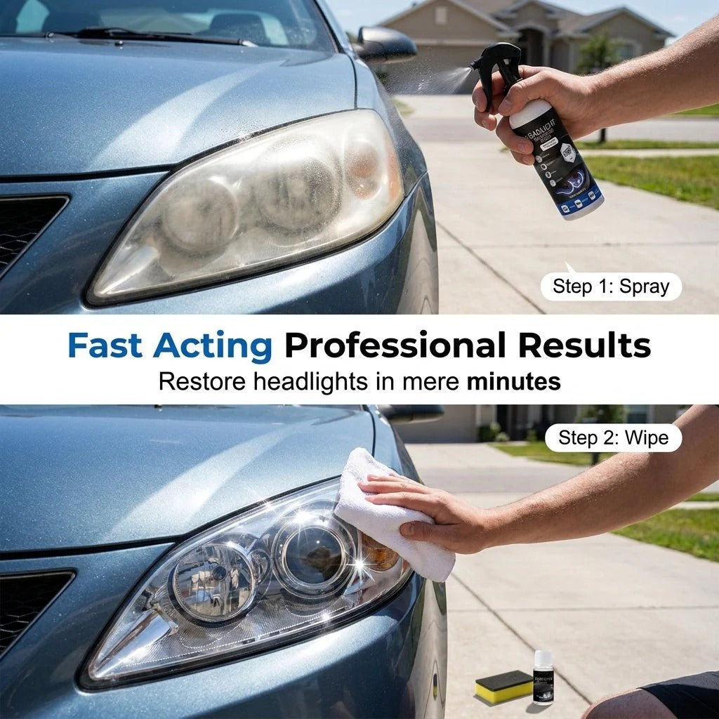 🔥Headlight Restoration Polish – Removes Oxidation, Yellowing & Restores Headlight Clarity