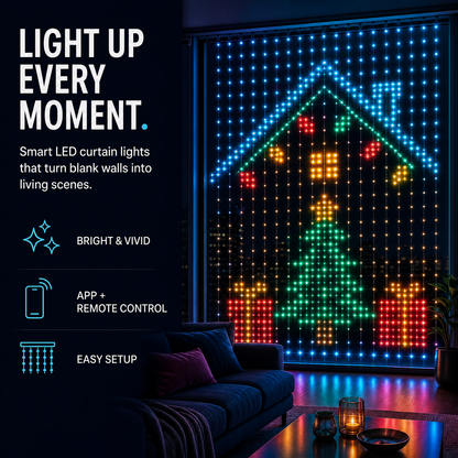 ✨Smart LED Curtain Lights💡