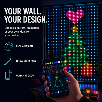 ✨Smart LED Curtain Lights💡
