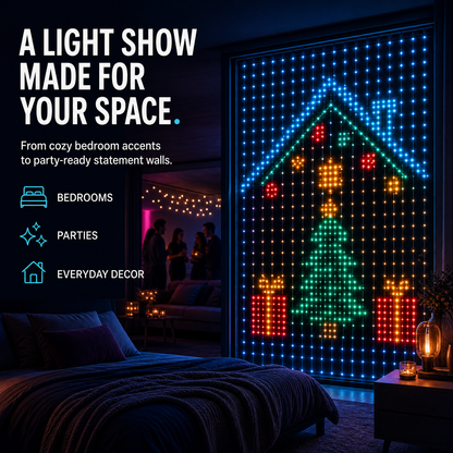 ✨Smart LED Curtain Lights💡
