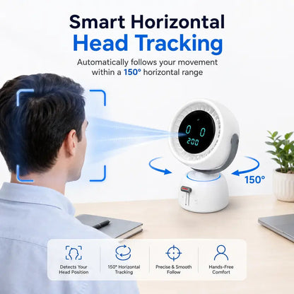 🔥🤖Smart Auto Tracking Desk Fan