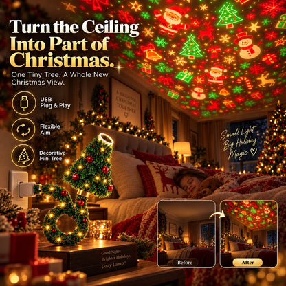 🔥 Last Day 49% OFF –🌲Christmas Tree-Shaped Projection Light