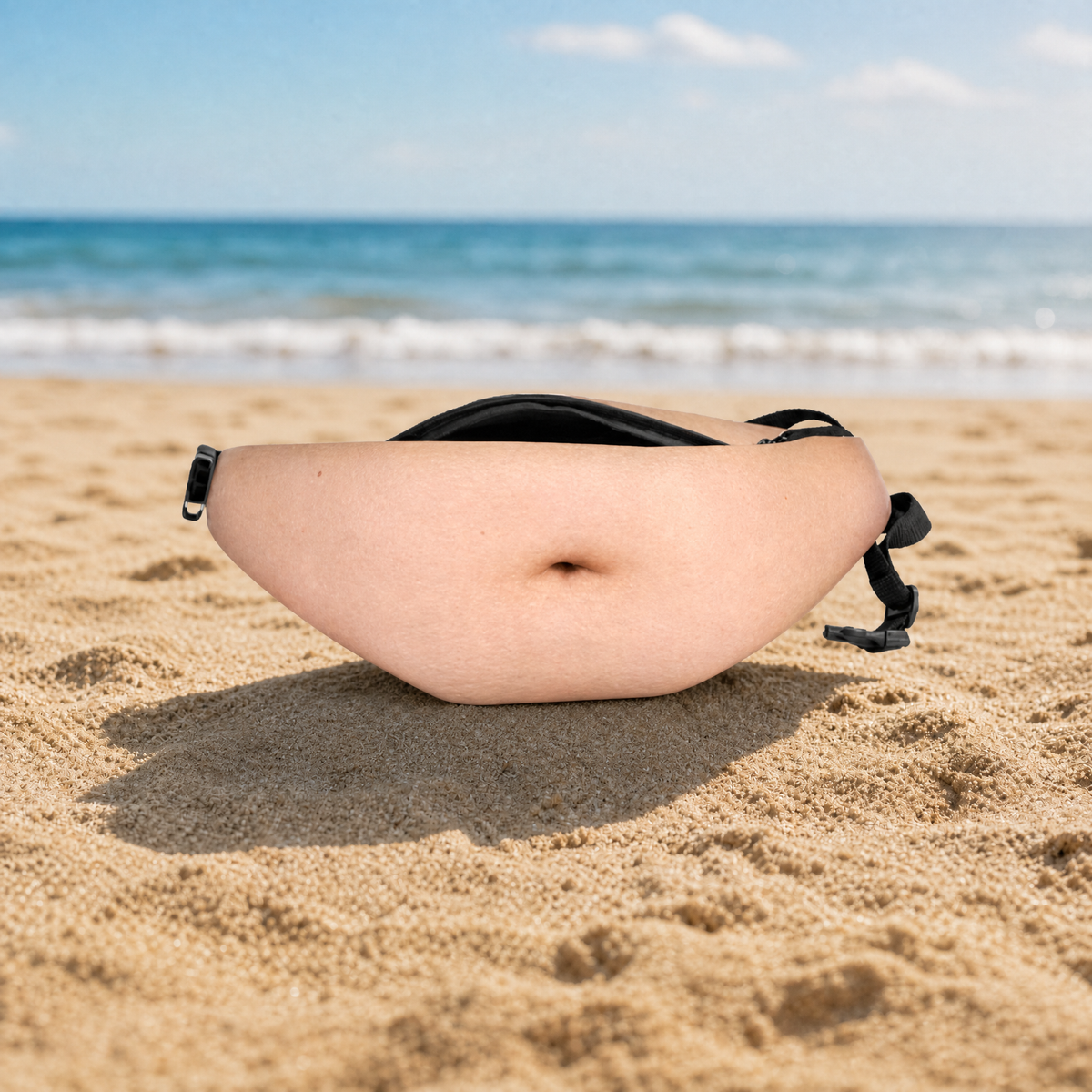 ✨Funny Belly Bag – Realistic Big Belly Novelty Waist Bag