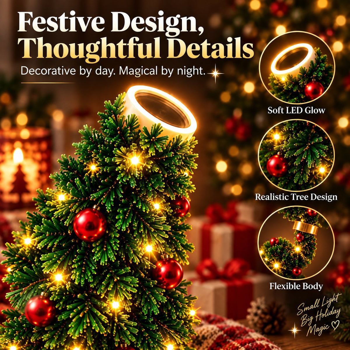 🔥 Last Day 49% OFF –🌲Christmas Tree-Shaped Projection Light