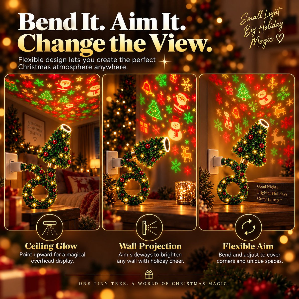 🔥 Last Day 49% OFF –🌲Christmas Tree-Shaped Projection Light