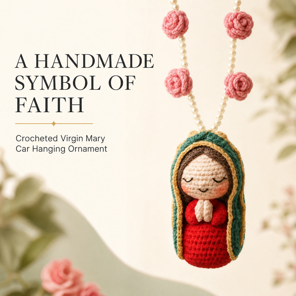 ✨Handmade Knitted Doll,Mary hanging ornament🔥