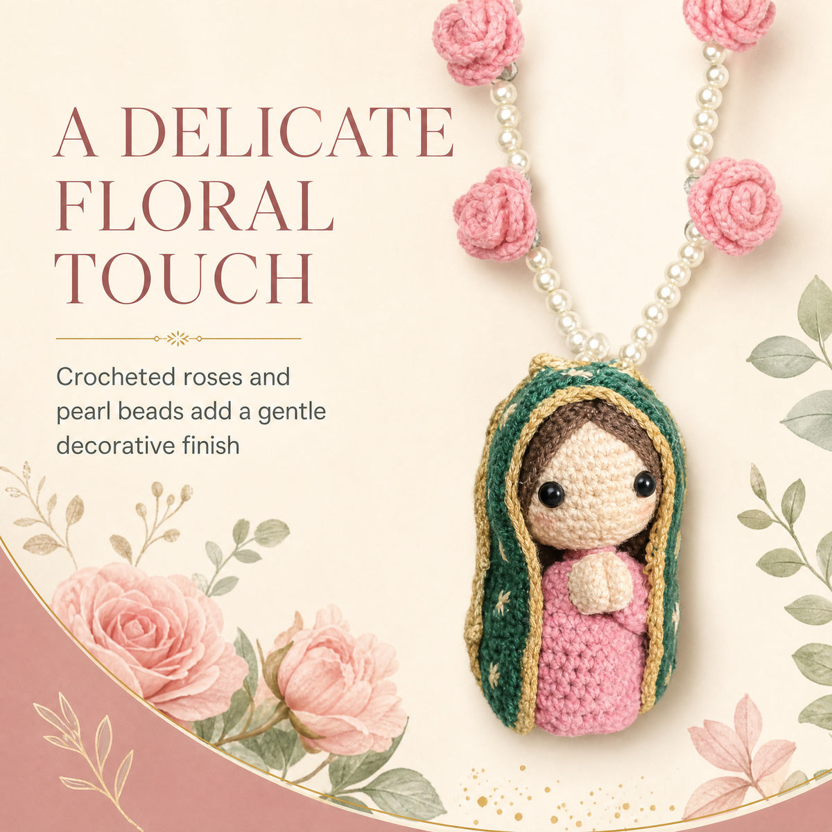 ✨Handmade Knitted Doll,Mary hanging ornament🔥
