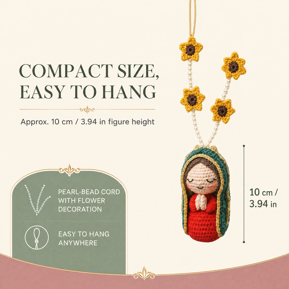 ✨Handmade Knitted Doll,Mary hanging ornament🔥