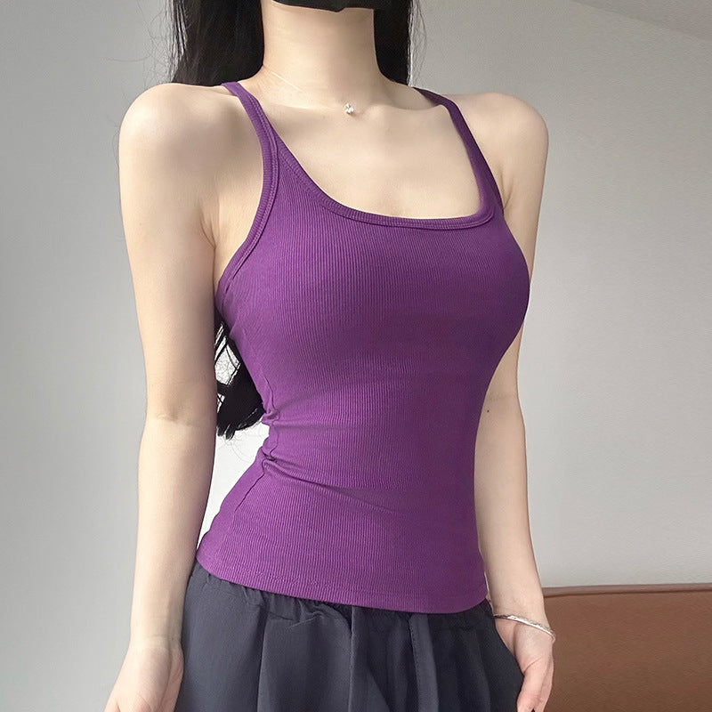 ✨Women’s Workout Tank Top with Built-In Bra👚