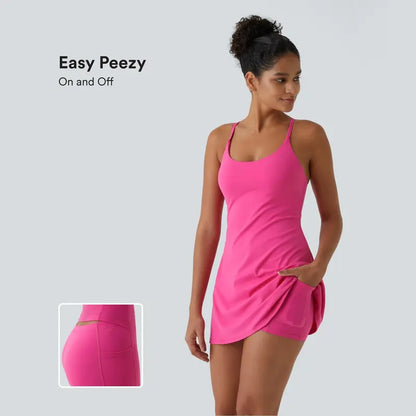 ✨Last day promotion🔥Plush Backless Active Dress-Easy Peezy Edition