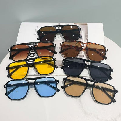🔥8 Pairs Trendy Multicolor PC Frame Fashionable Sunglasses Set