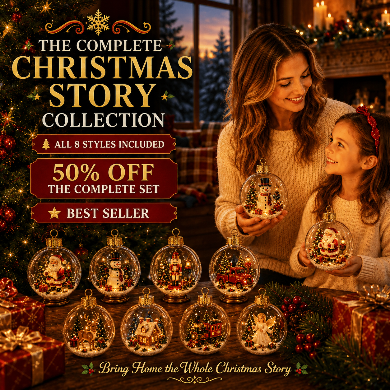 ✨Limited time 50% OFF -✨🎄 Glowing Christmas Story Ornament – Light-Up Mini Holiday Scene(📦Buy 3 Free Shipping)